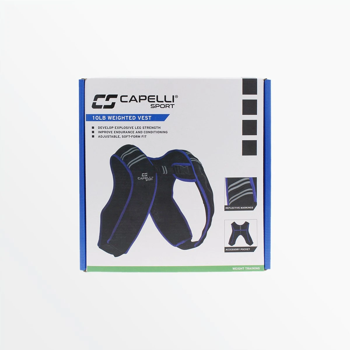 654e9b_1d12696e26e5451397f7bf48d7eeb180_mv2_091e3453-86eb-4d9c-a3c0-64c58b07af32.jpg CapelliSport WEIGHTED WORKOUT VEST 10LB FITNESS EQUIPMENT