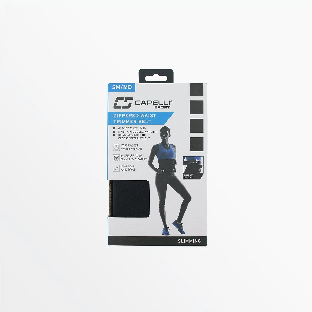 CapelliSport FITNESS EQUIPMENT 12" - 5 ZIPPER WAIST TRIMMER BELT 2 CapelliSport FITNESS EQUIPMENT 12" - 5 ZIPPER WAIST TRIMMER BELT