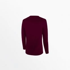 Capellisport.com TOPS WOMEN'S LIFESTYLE V-NECK LONG SLEEVE POLY TEE