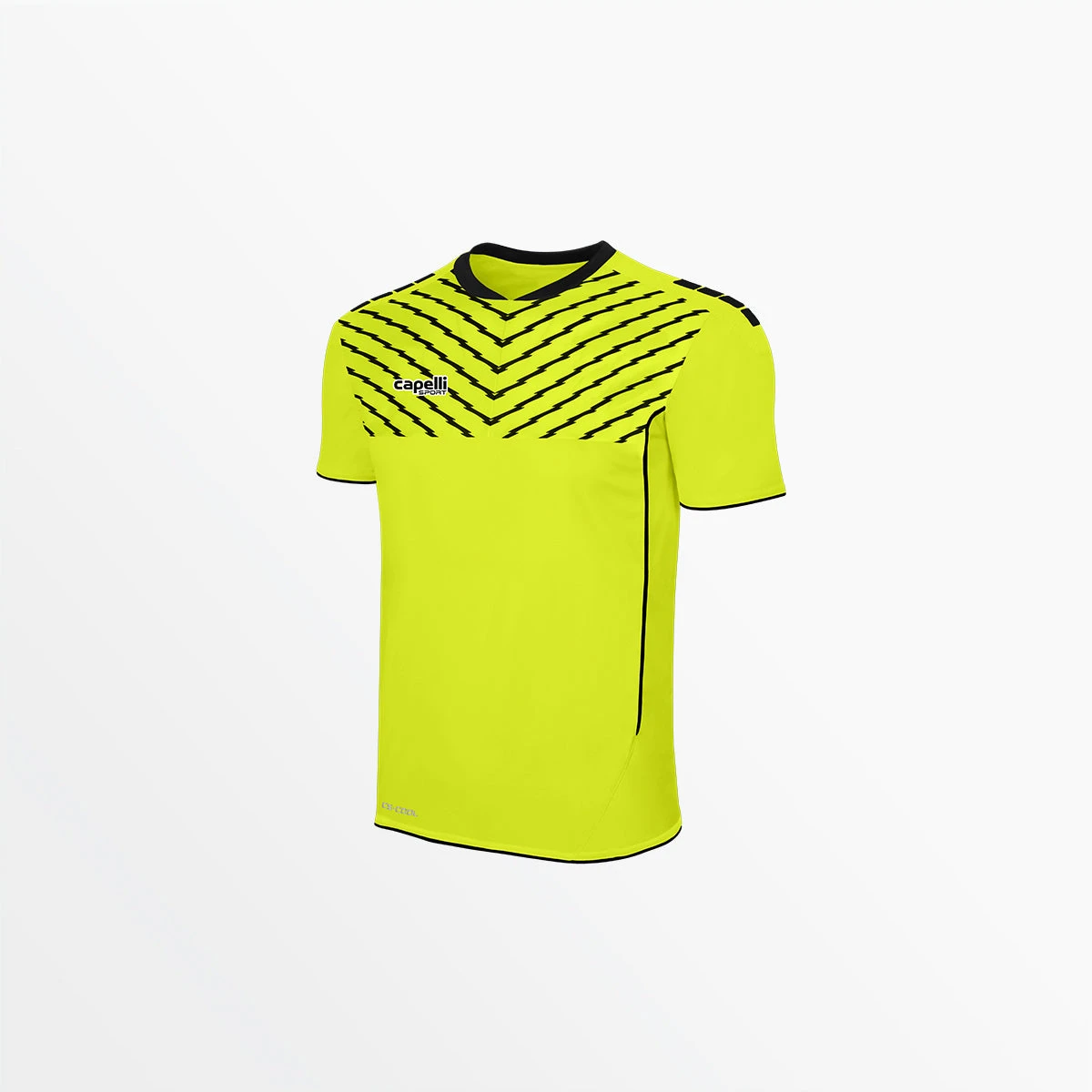AGA-3069N_NEON_YELLOW_BLACK.jpg CapelliSport TOPS ADULT SPARROW FLASH SHORT SLEEVE JERSEY