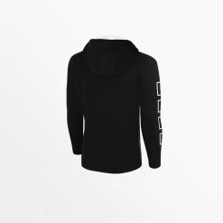 Capellisport.com MEN'S LIFESTYLE FLEECE HOODIE WITH LOGO AND 4 CUBE SLEEVES