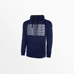 Capellisport.com MEN'S LIFESTYLE THERMA FLEECE PULLOVER HOODIE W/ FRONT REPEATING LOGO