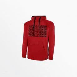 Capellisport.com MEN'S LIFESTYLE THERMA FLEECE PULLOVER HOODIE W/ FRONT REPEATING LOGO