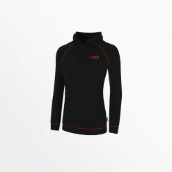 Capellisport.com WOMEN’S LIFESTYLE EMPIRE PULLOVER HOODIE WITH PIPING SHOP ALL
