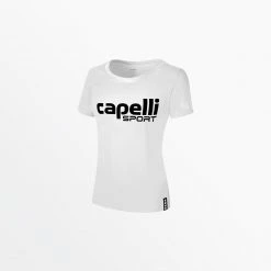 Capellisport.com WOMEN'S LIFESTYLE SCOOP NECK TEE W/ OVERSIZED CENTER LOGO 6 Capellisport.com WOMEN'S LIFESTYLE SCOOP NECK TEE W/ OVERSIZED CENTER LOGO